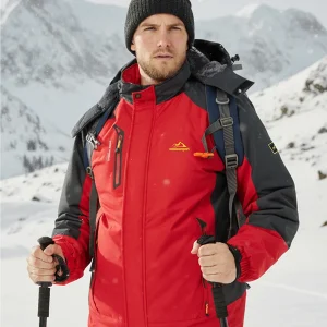 Men's Ski Jackets Waterproof and Windproof Fleece Jackets Tactical Jackets Winter Coats Parkas and Hooded Raincoats